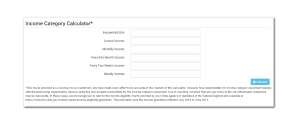 Income Eligibility Category Calculator