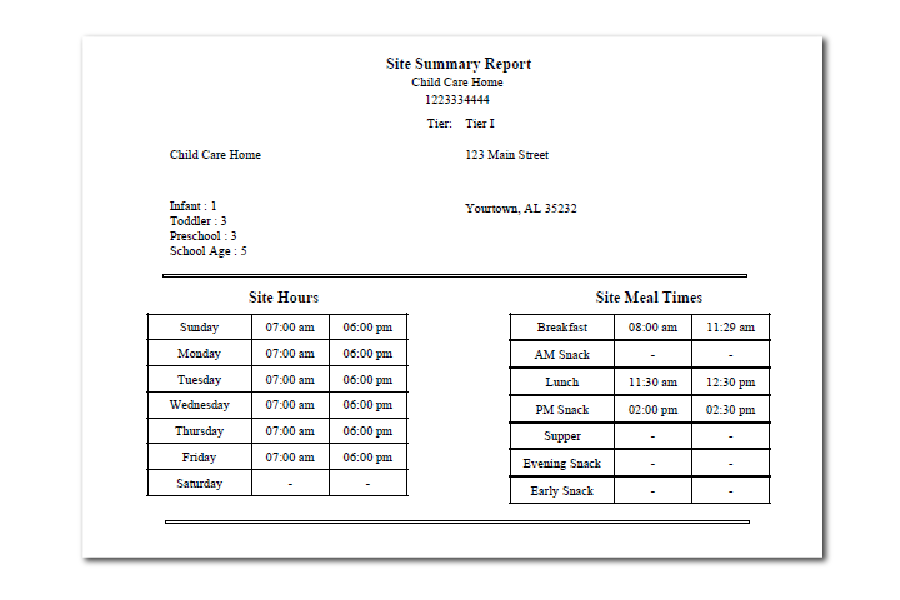 Software Update 2.3.0 Site Summary Report Image