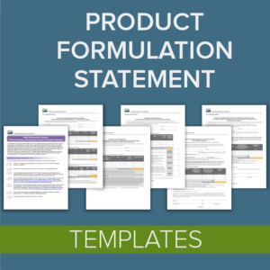 USDA Product Formulation Statement Templates