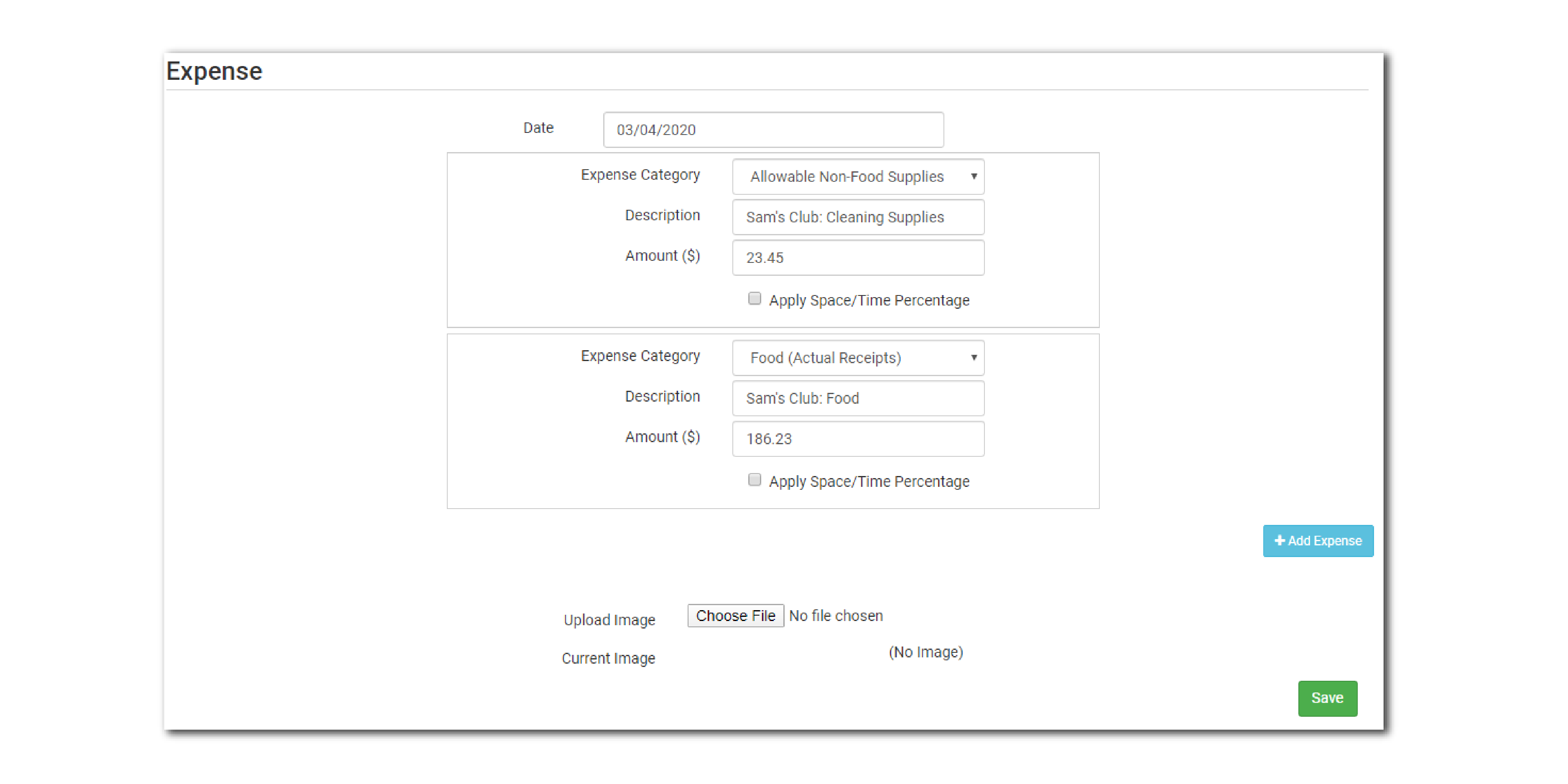 Software Update 2.3.7 Add Multiple Expenses on the Same Screen