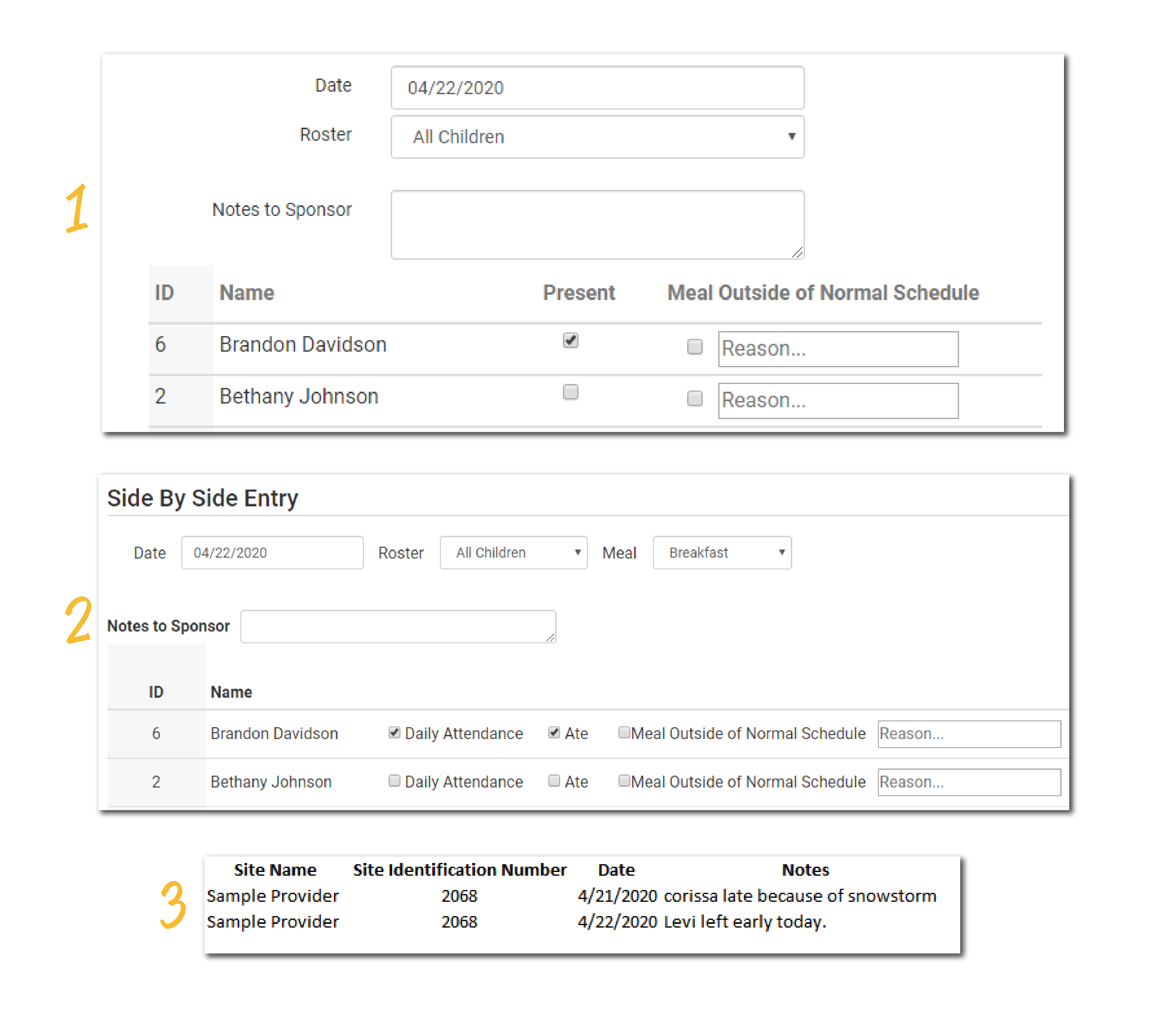 Software Update 3.0.1 Daily Notes Field