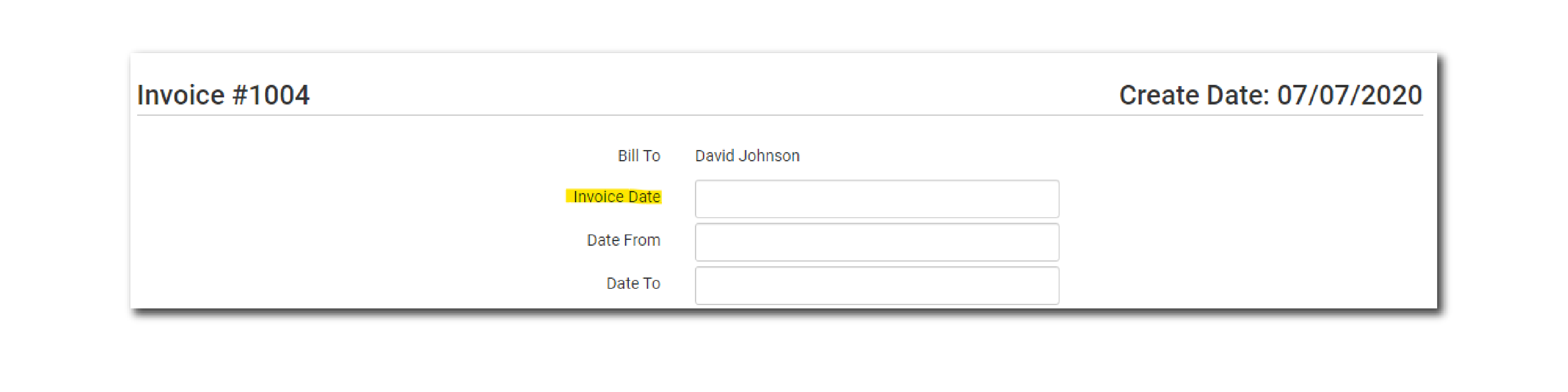 Additional Fields on Invoices