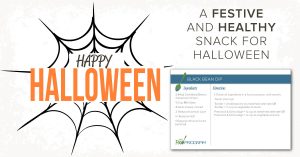 Happy Halloween Black Bean Dip