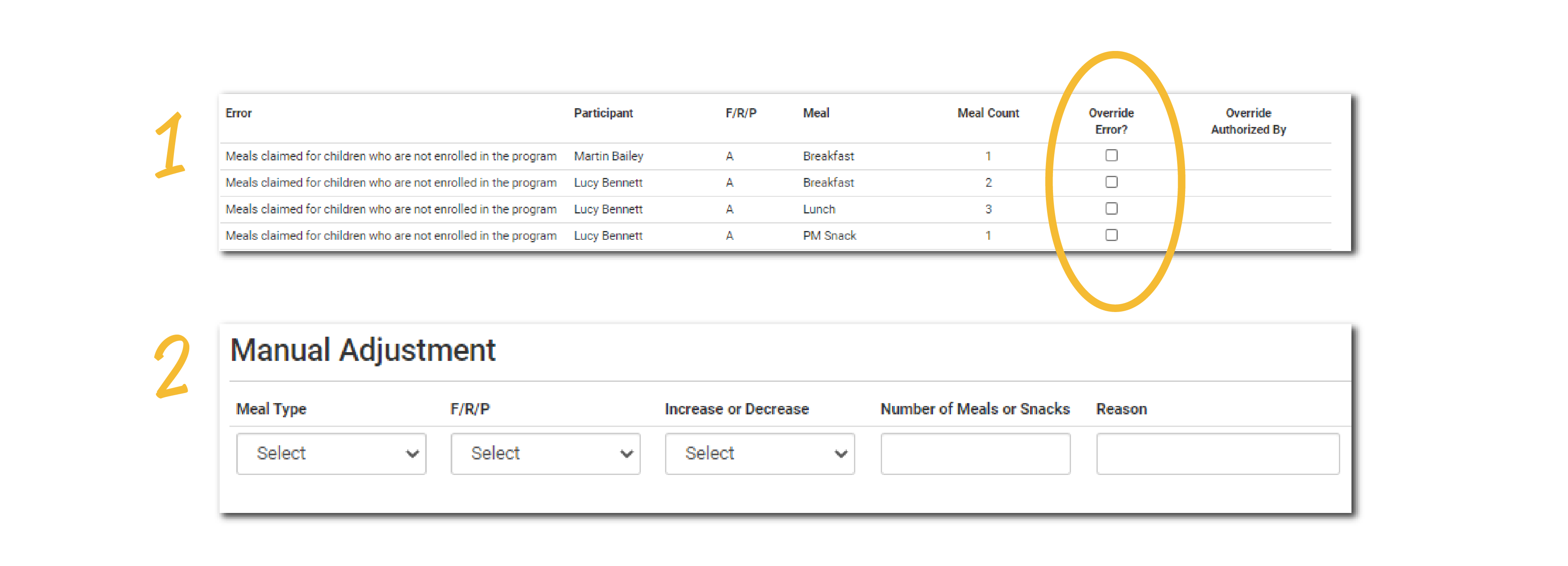 Sponsor Manual Adjustments and Claim Error Overrides for Additional Site Types