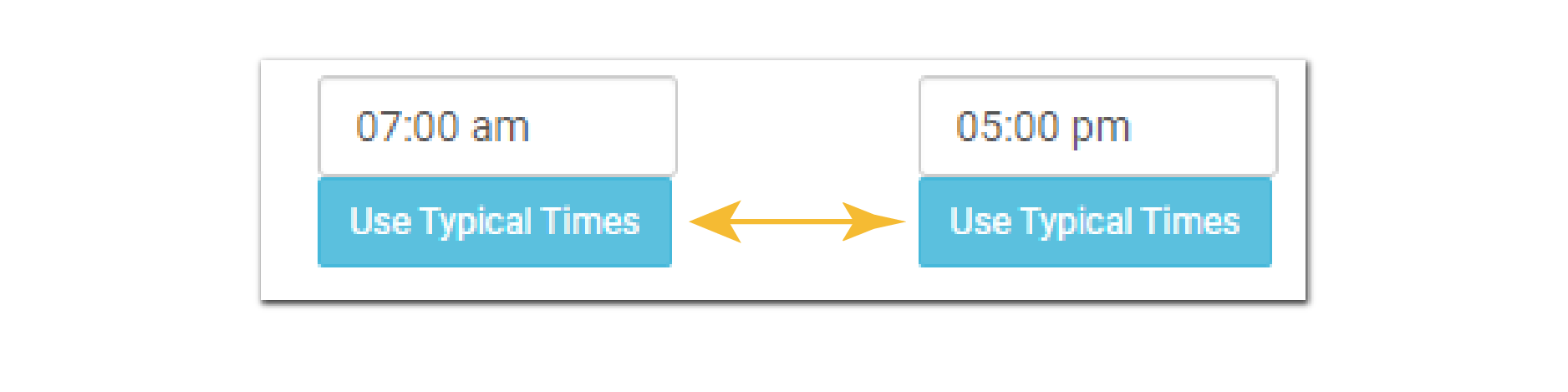 Use Typical Times for In/Out Attendance