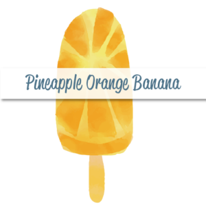 Pineapple Orange Banana Popsicle