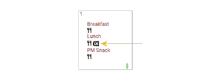 Menu Icon for Food Items that Require a CN Label or Product Formulation Statement