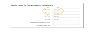 Staff Hours for Multiple Days