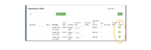Providers or Centers Linked to QuickBooks
