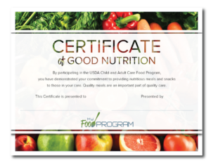 CACFP Week Certificate V2