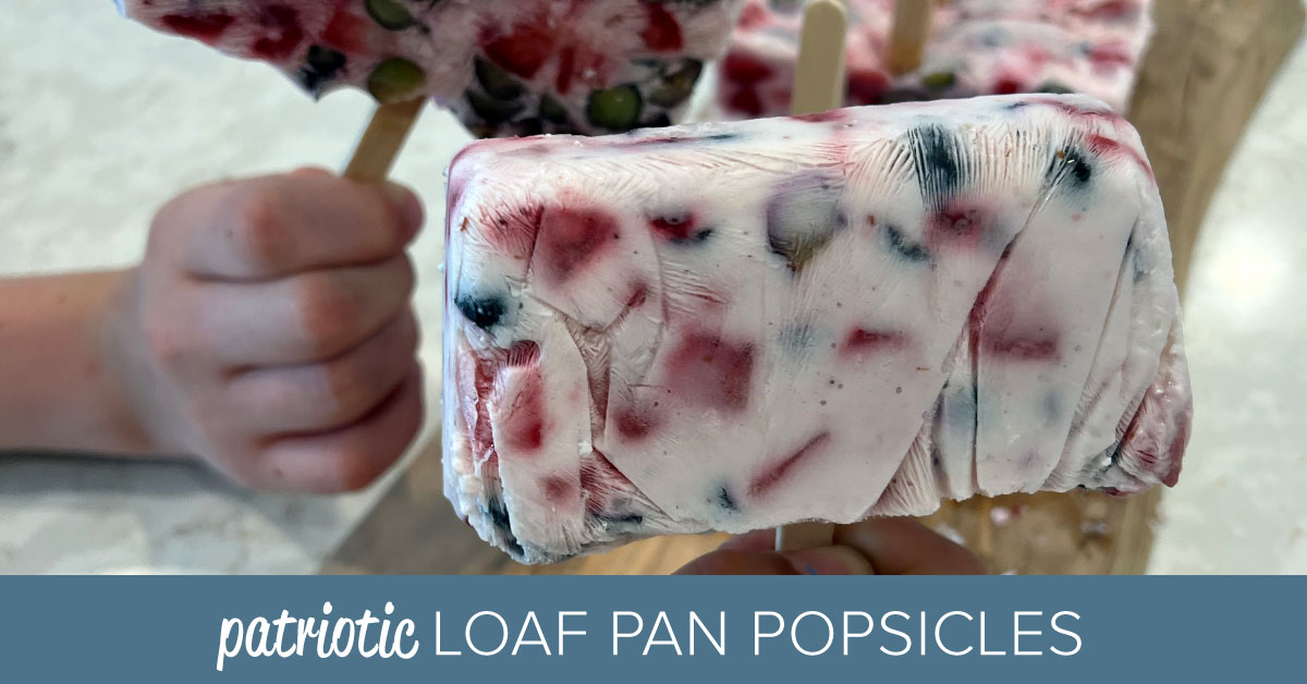 Patriotic Loaf Pan Popsicles