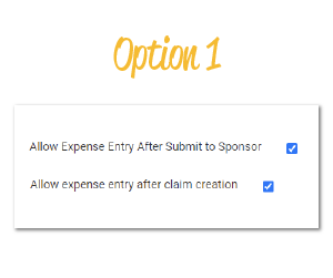Expense Option 1