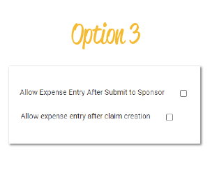 Expense Option 3