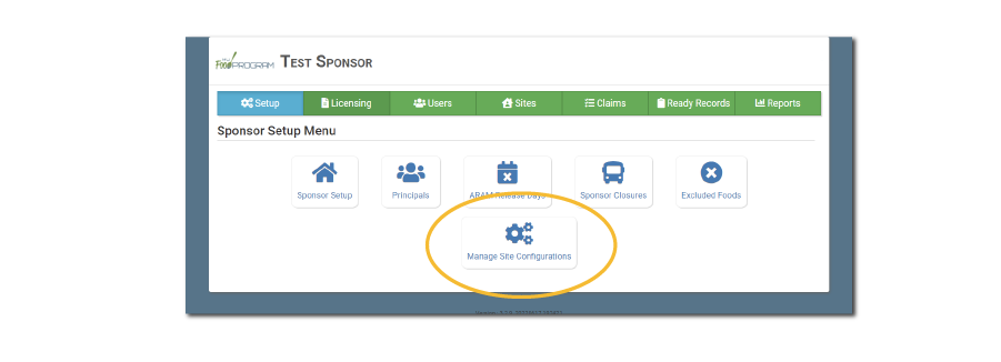 Manage Site Configurations