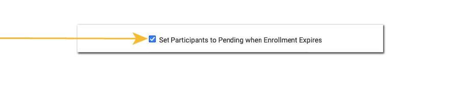 Pending Status Expired Enrollment