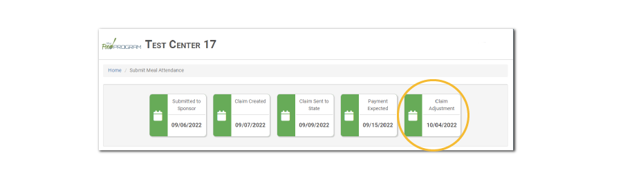 Claims Calendar Indicator for Claims Adjustment