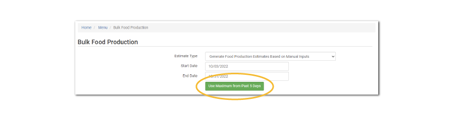 Historical Meal Counts for Manual Food Production Estimates
