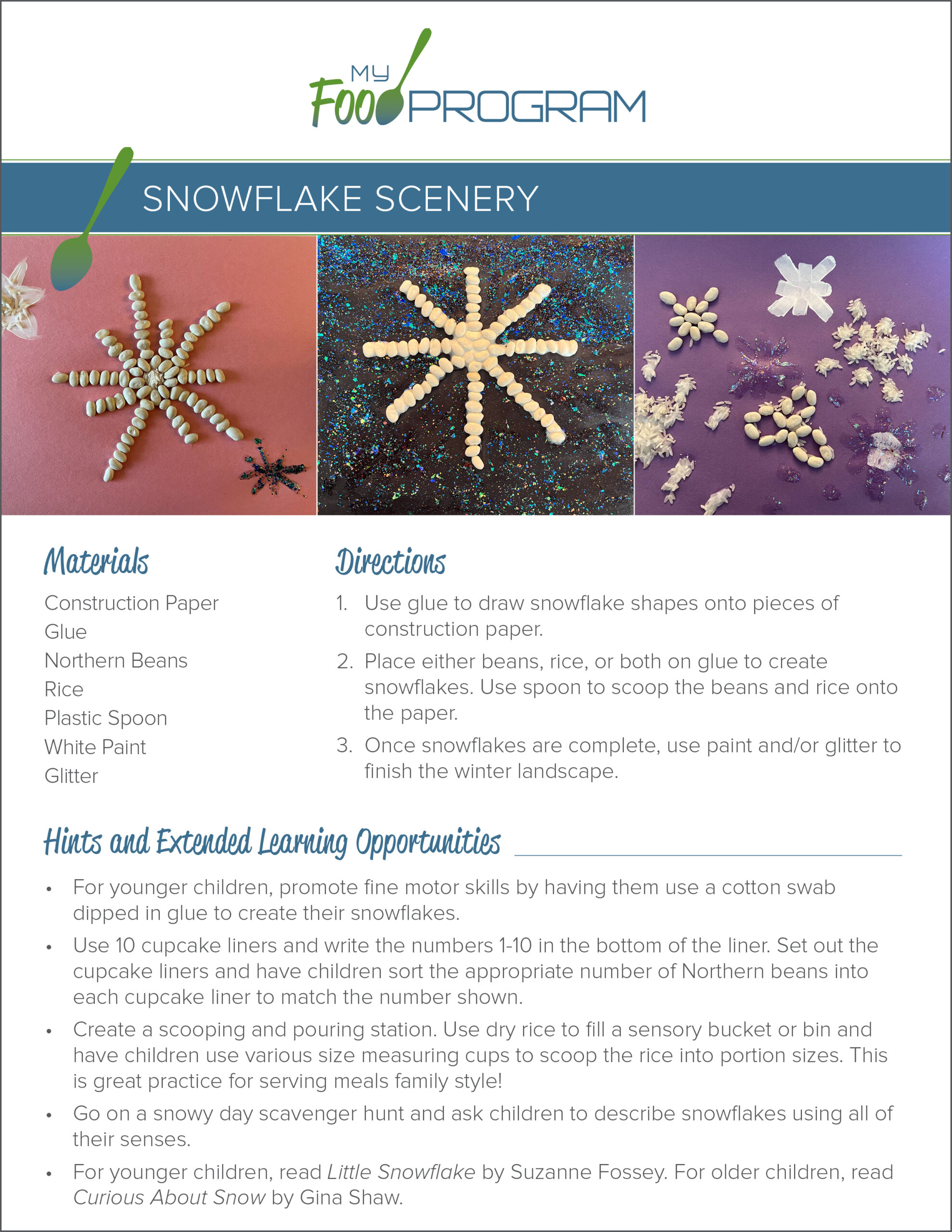 Snowflake Scenery Craft
