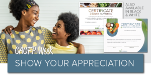 CACFP Week Certificates