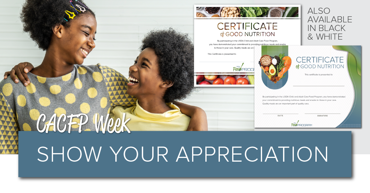 CACFP Week Certificates