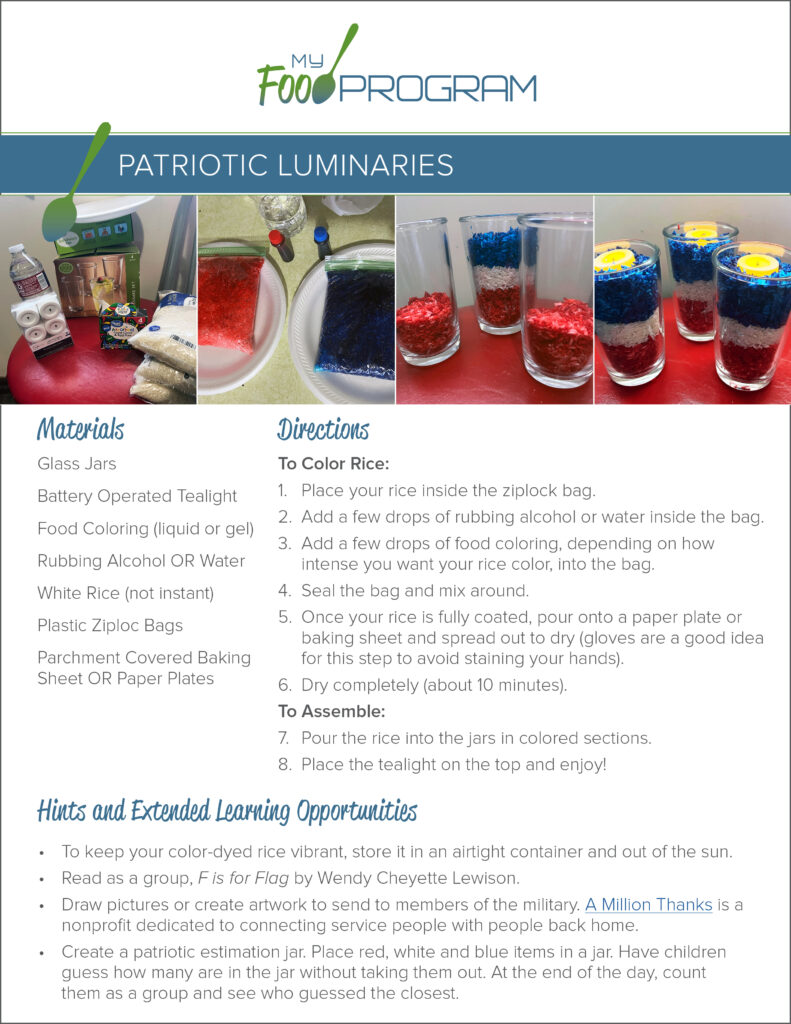 MFP Memorial Day Patriotic Luminaries