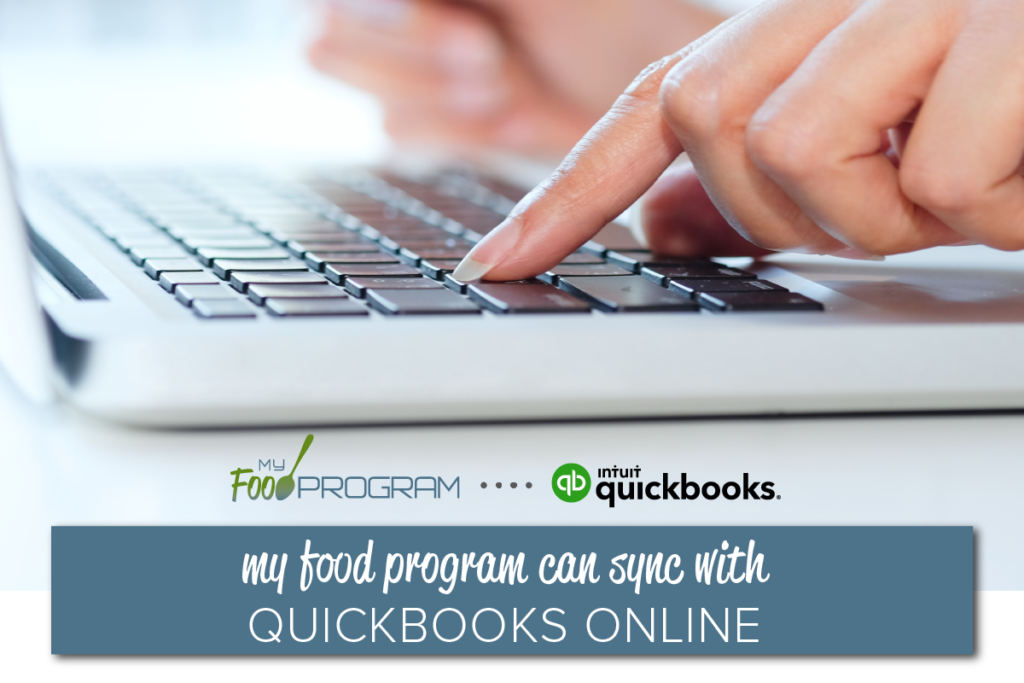 My Food Program Connects to QuickBooks