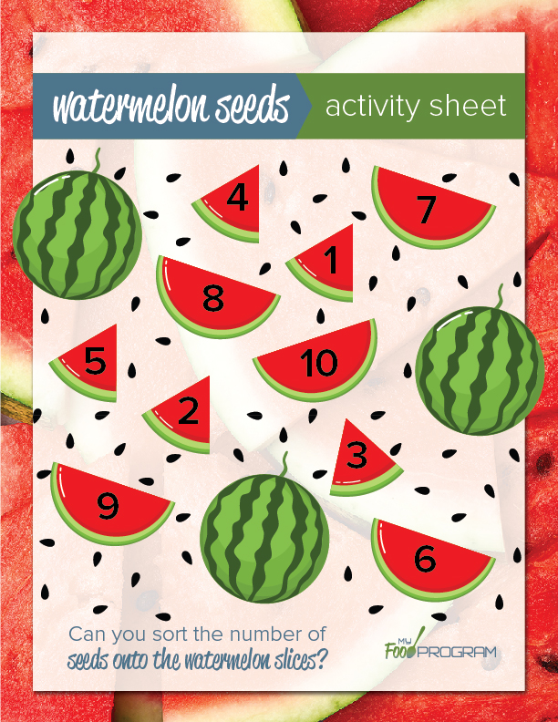 Watermelon Seeds Activity Sheet