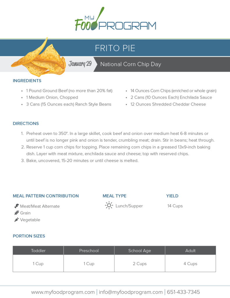 My Food Program Frito Pie Recipe