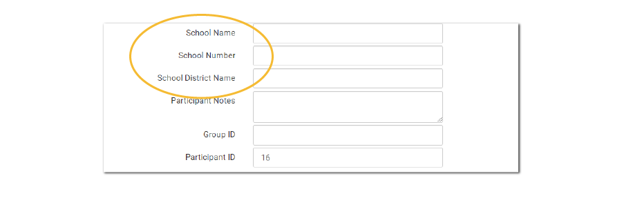 Track School Name, Number and District