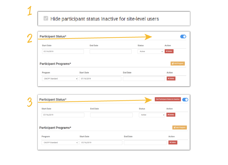 Hide Inactive Participants from Site Level Users