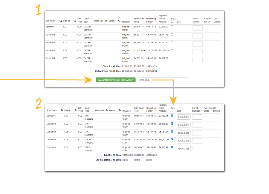 Adjustments for Sponsor Level Claims