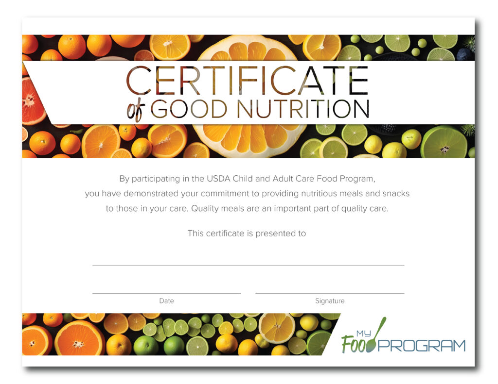 2025 CACFP Week Certificate Version 1