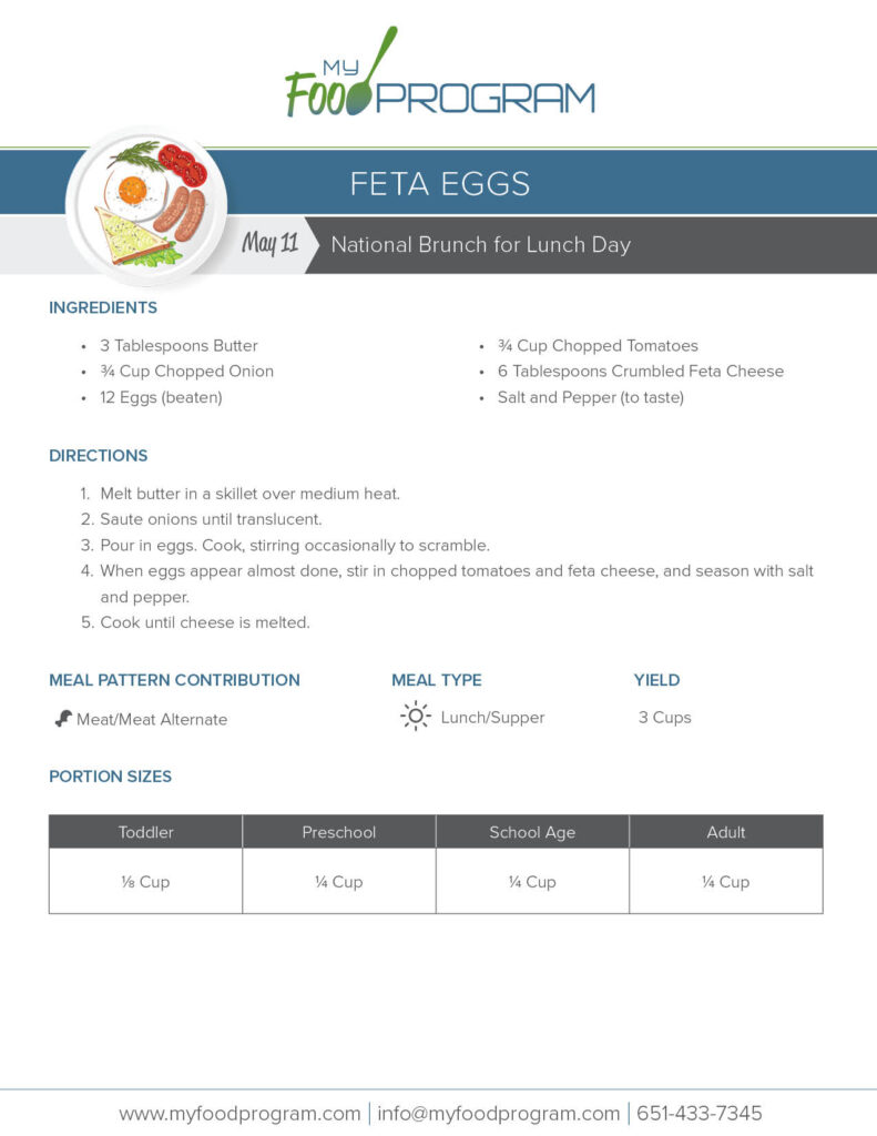 My Food Program Feta Eggs Recipe