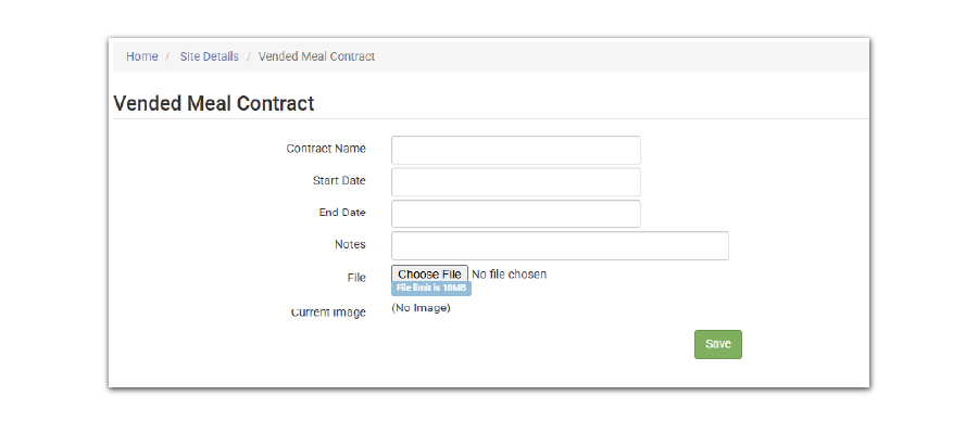 Vended Meal Contracts