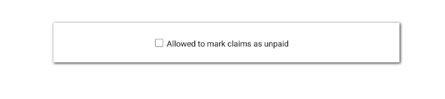 Permission to Mark Claim as Unpaid