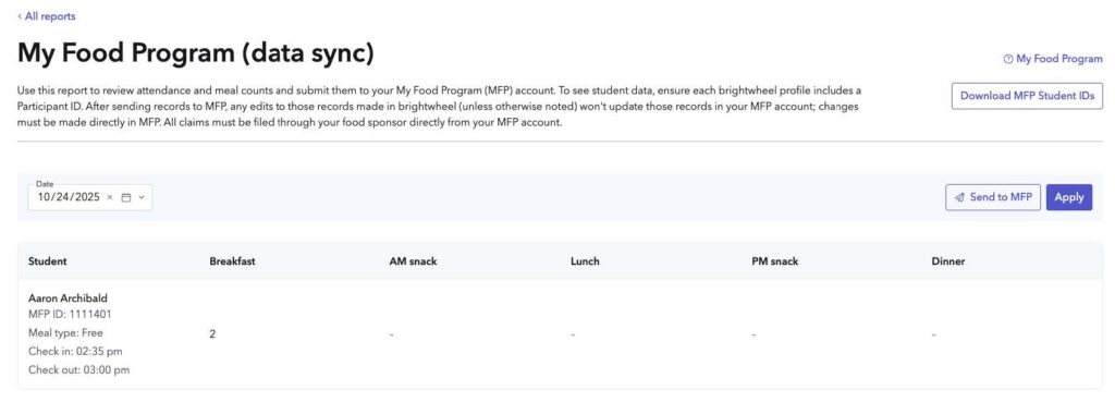 Brightwheel Integration Step 4