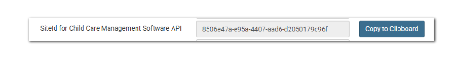 SiteId for Child Care Management Software