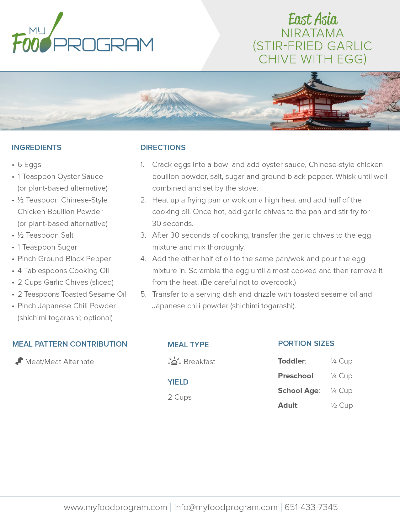 My Food Program Niratama (Stir-Fried Garlic Chive with Egg) Recipe