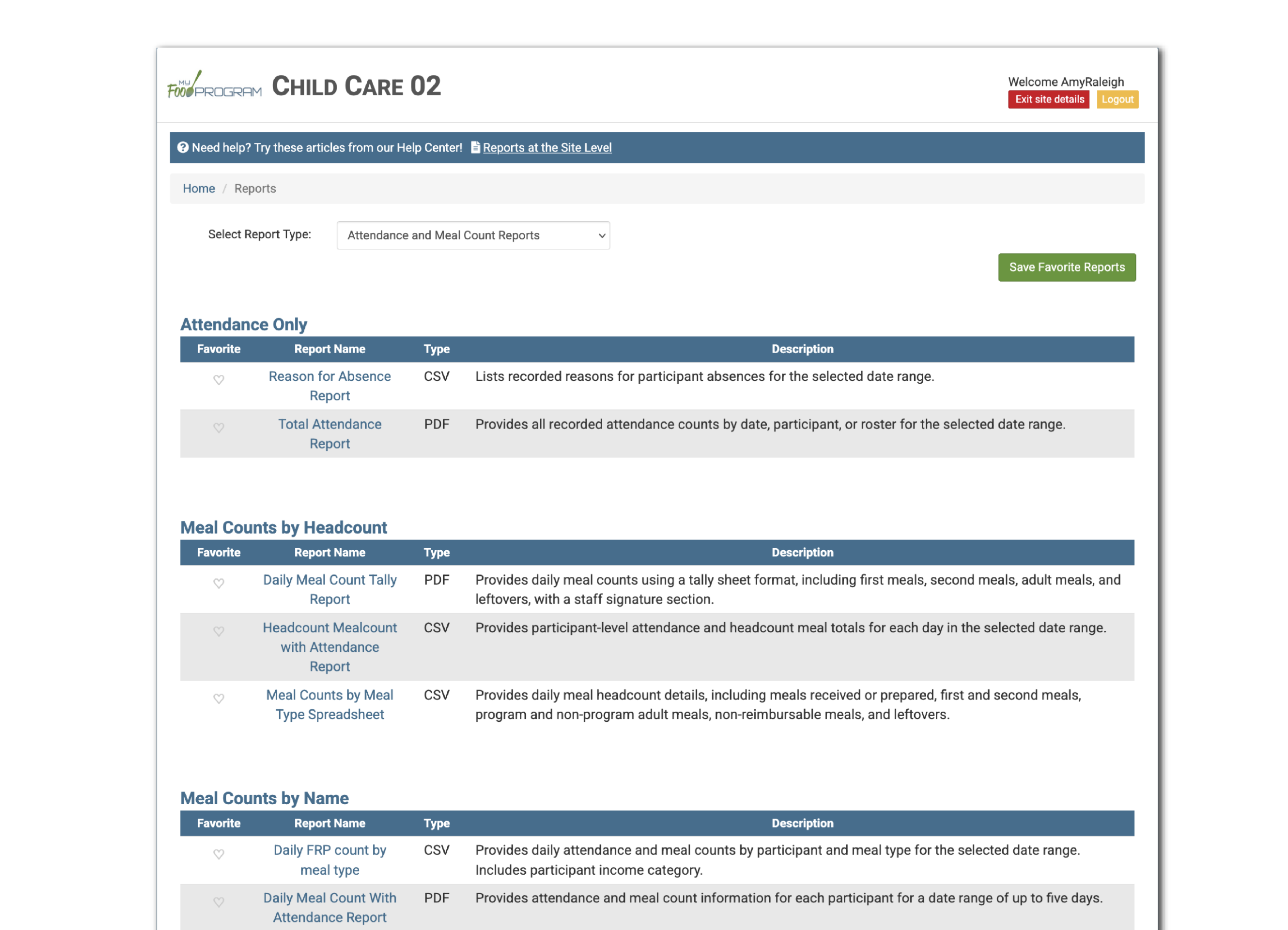 Report Screens Updated