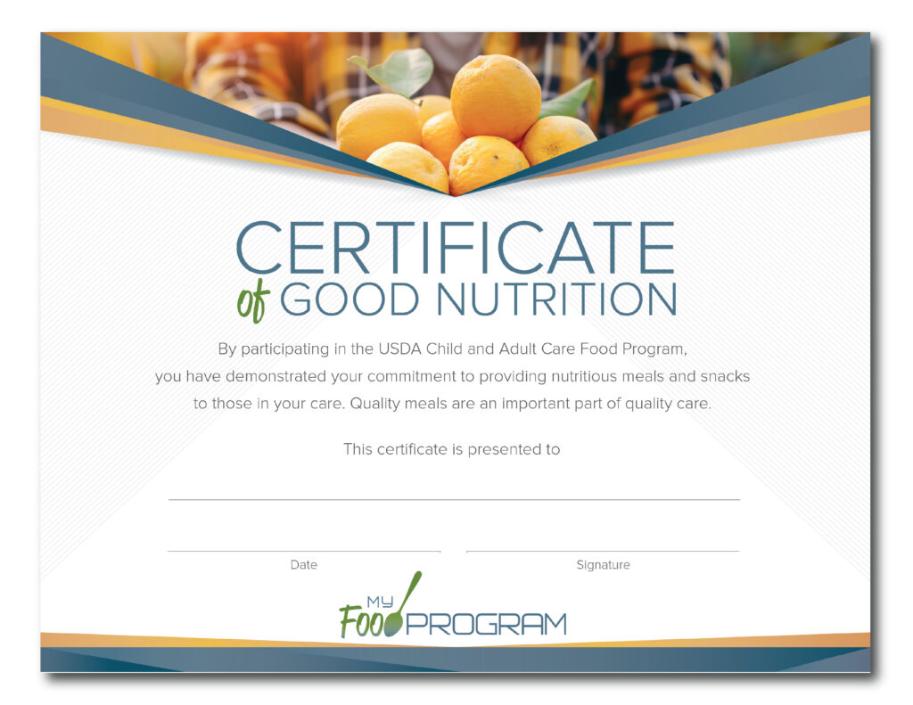 2026 CACFP Week Certificate Version 1