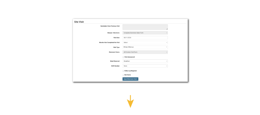 Complete Electronic State Form Step 1