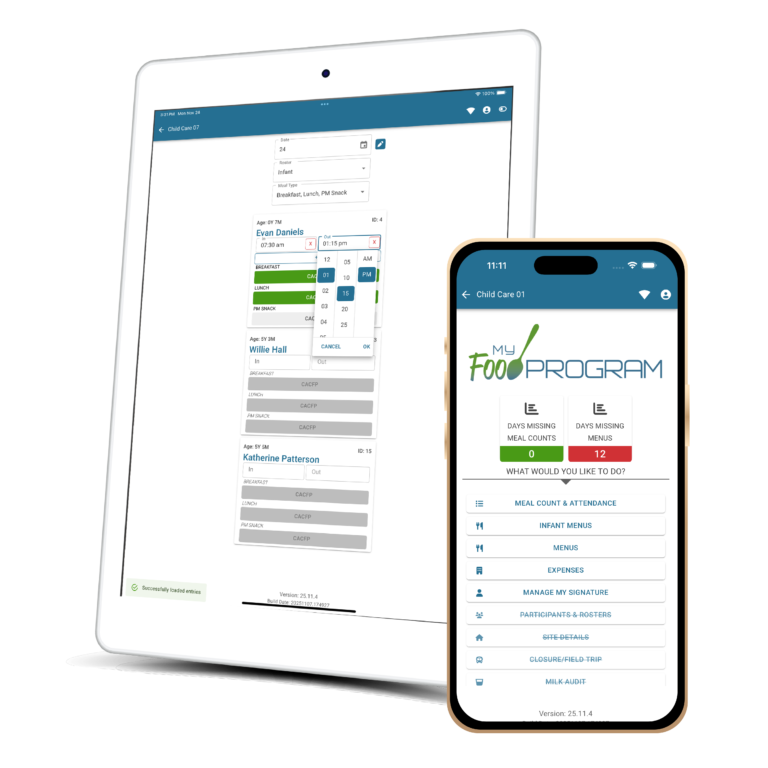 My Food Program Mobile App