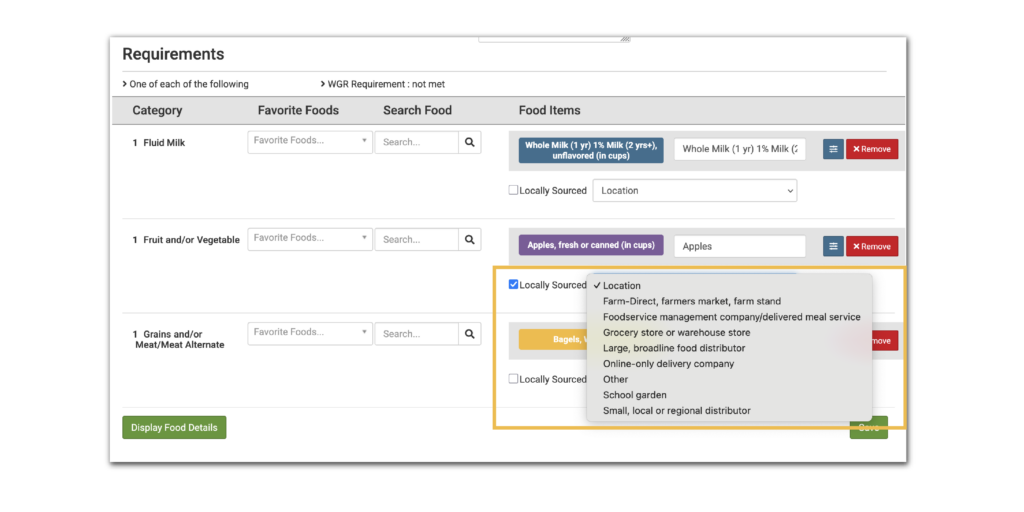 My Food Program Software Release 26081