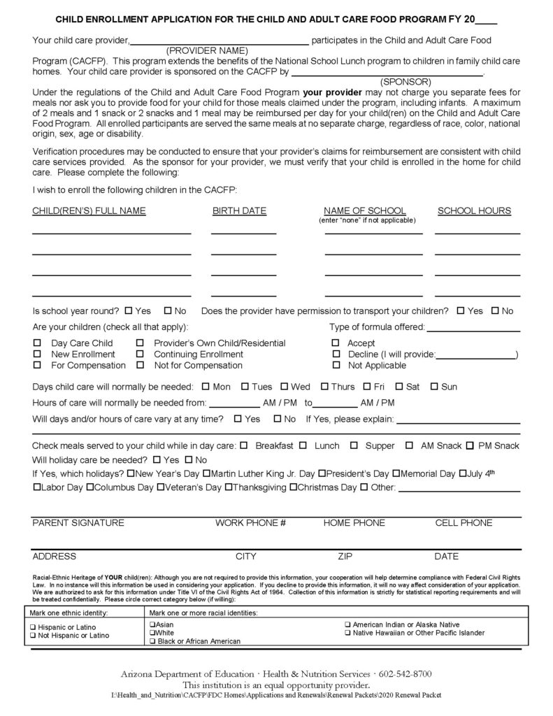 Enrollment AZ CCC