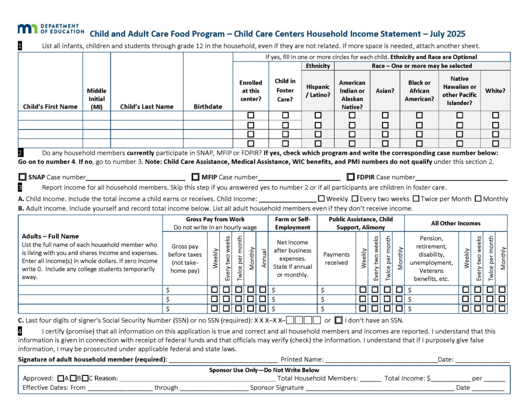Income MN CCC