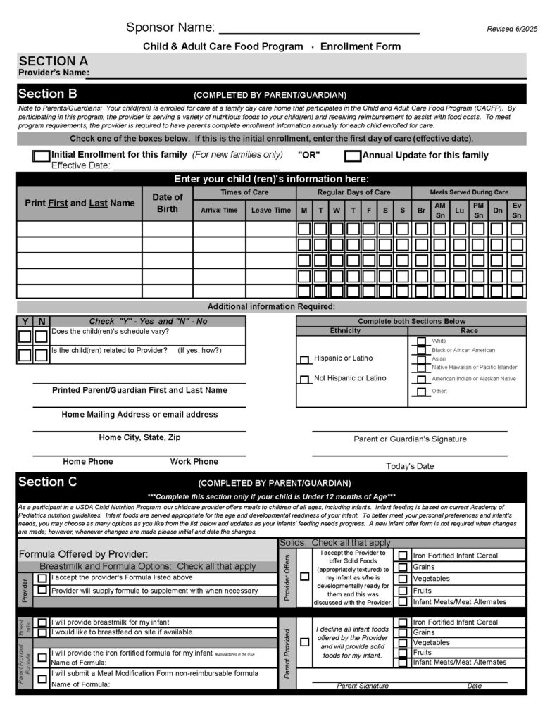 Enrollment KS FCCH