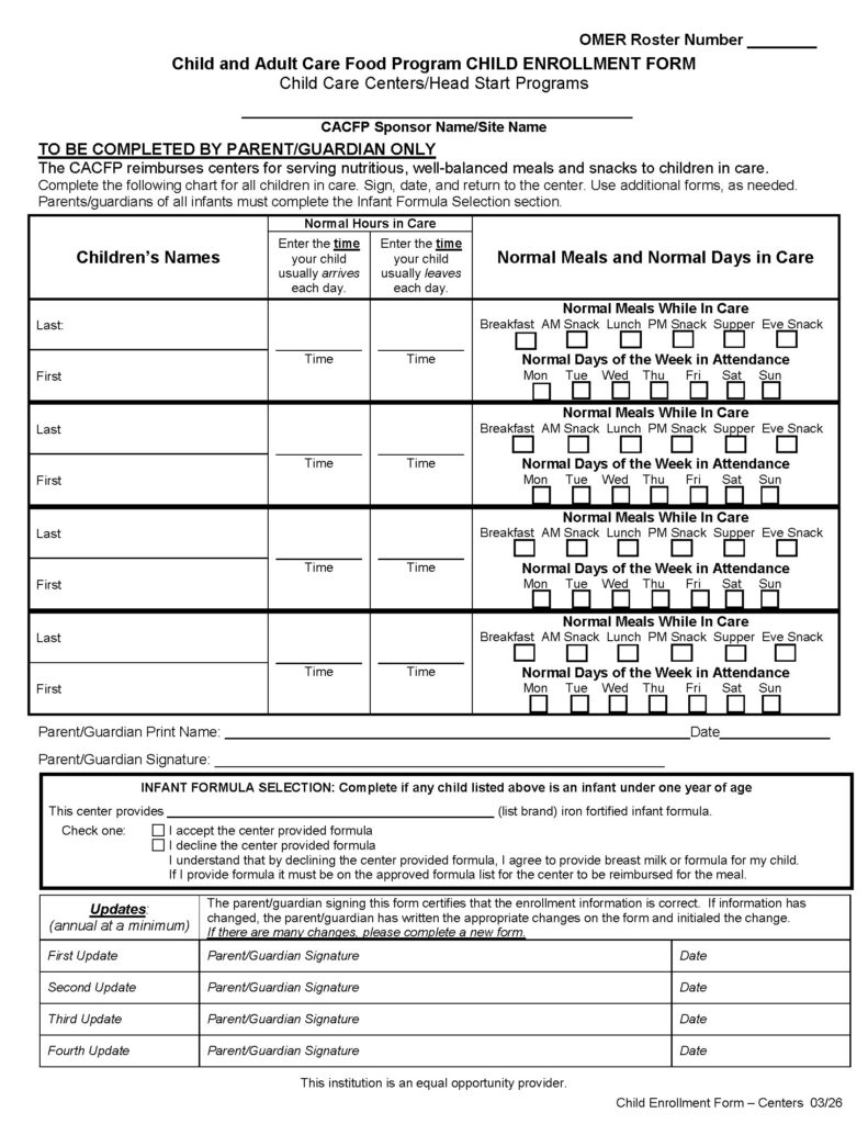 Enrollment OR CCC