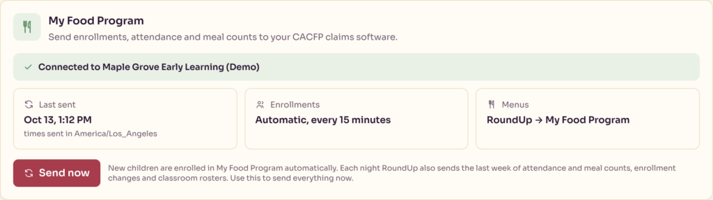 RoundUp ECE Integration Step 1