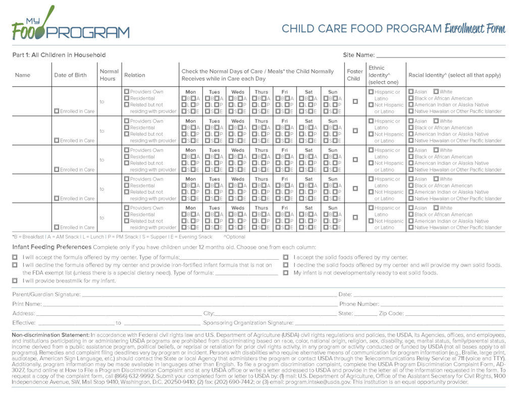 Enrollment Default FCCH