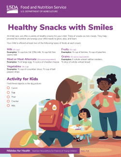 Nibbles for Health: Healthy Snacks with Smiles